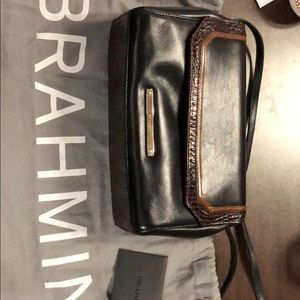 Brand new Brahmin black and brown leather purse.